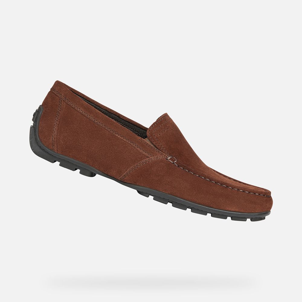 Geox Erkek Loafers Koyu Kahverengi - Moner - WIE-024367